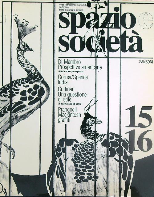 Spazio e società 15-16/ sett-dic 1981 - copertina