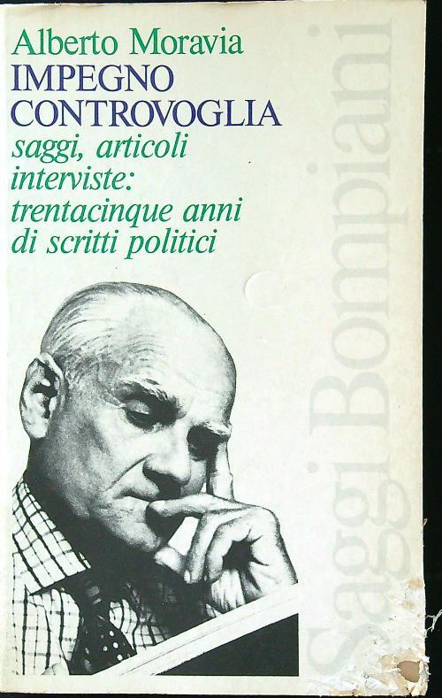 Impegno controvoglia - Alberto Moravia - copertina