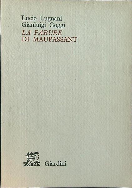 La parure di Maupassant - Lugnani - copertina