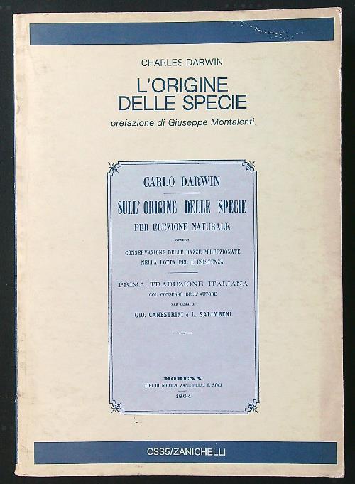 L' origine delle specie - Charles Darwin - copertina