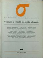 Sigma 1-2/1984 - Vendere le vite: la biografia letteraria