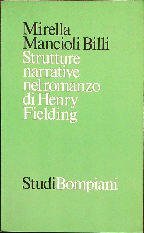 Strutture narrative nel romanzo di Henry Fielding - Mirella Mancioli Billi - copertina