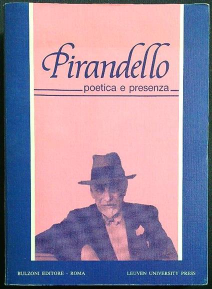 Luigi Pirandello: poetica e presenza - copertina