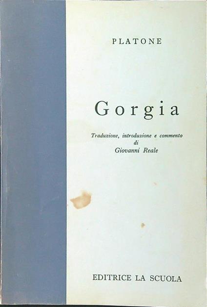 Gorgia - Platone - copertina