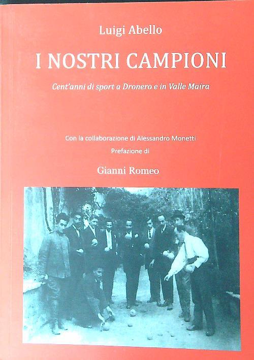 I  nostri campioni - Luigi Abello - copertina