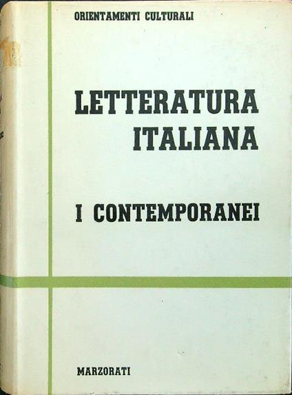 Letteratura italiana: I contemporanei. Volume 1 - copertina