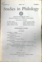Studies in philology n.2 april 1955