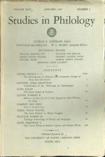 Studies in philology n.1 january 1947
