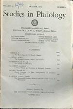 Studies in philology n.4 october 1954