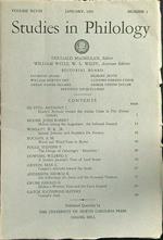 Studies in philology n.1 january 1951