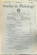 Studies in philology n.4 october 1950