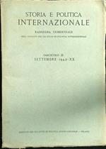 Storia e politica internazionale fascicolo III settembre 1942