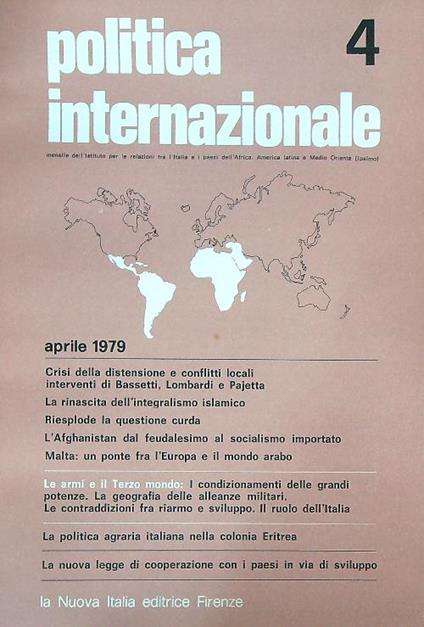 Politica internazionale  4/ Aprile 1979 - copertina