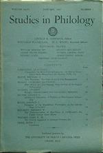 Studies in philology n.1 january 1949