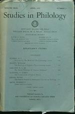 Studies in philology n.2 april 1952