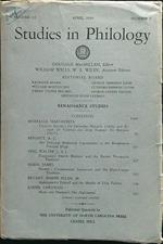 Studies in philology n.2 april 1954