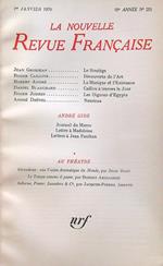 La Nouvelle revue francaise 205/1970