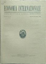 Economia internazionale vol. XI n.3-4 agosto-novembre 1958