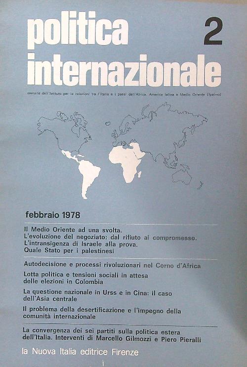 Politica internazionale 2/ febbraio 1978