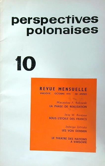 Perspectives Polonaises 10/oct 1975 - copertina