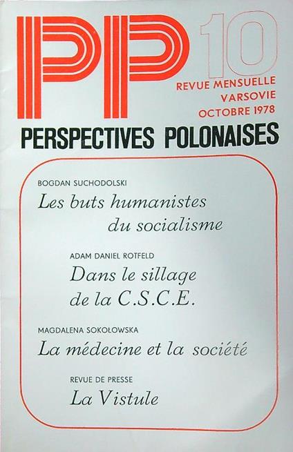 Perspectives Polonaises 10/oct 1978 - copertina