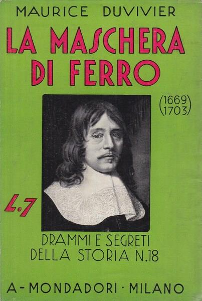 La maschera di ferro - Maurice Duvivier - copertina