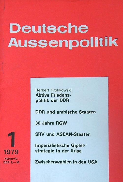 Deutsche Aussenpolitik 1/1979 - copertina