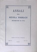 Annali della Scuola Normale Superiore di Pisa. Serie III. Vol XIII, 3