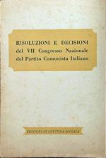 Risoluzioni e decisioni del VII congresso nazionale del Partito Comunista Italiano