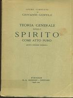 Teoria generale dello spirito come atto puro