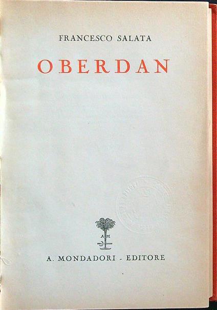 Oberdan - Francesco Salata - copertina