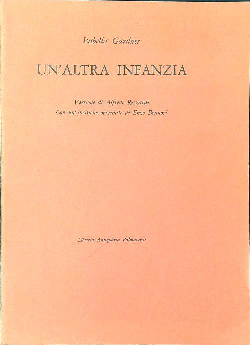 Un' altra infanzia - Isabella Gardner - copertina