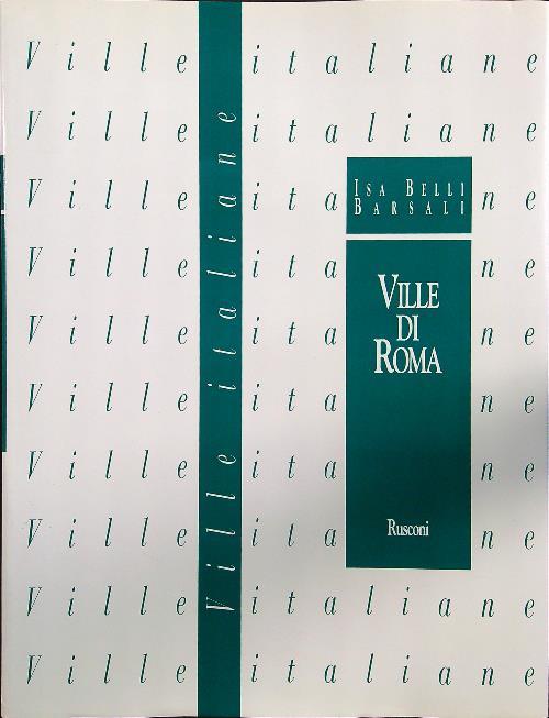 Ville di Roma - Isa Belli Barsali - copertina