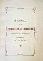 Saggio di un vocabolario alessandrino