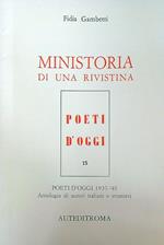 Ministoria di una rivistina : Poeti d'oggi 1937-'40. Dedica dell'autore