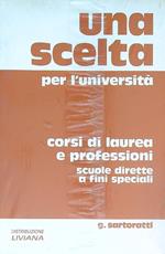 Una scelta per l'universita'