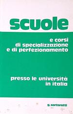 Scuole e corsi di specializzazione e di perfezionamento