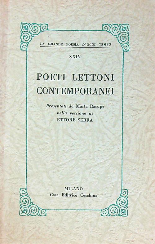 Poeti lettoni contemporanei - Marta Rasupe - copertina