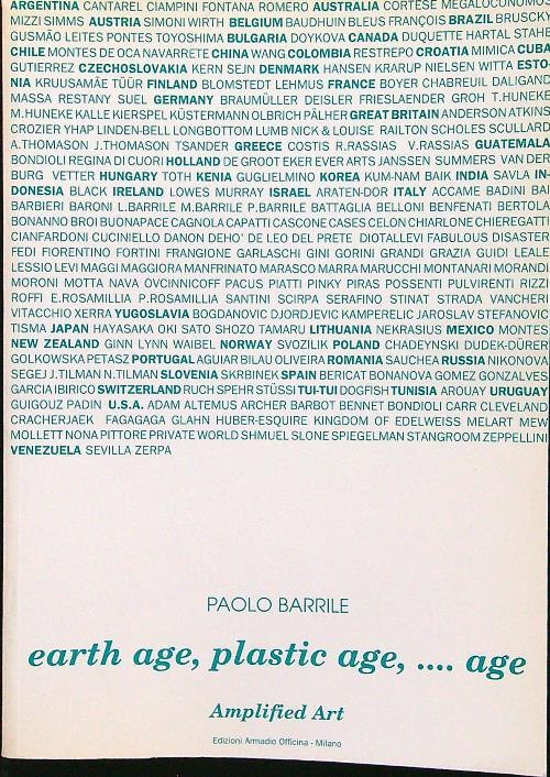 Earth age, plastic age,...age - Paolo Barrile - copertina