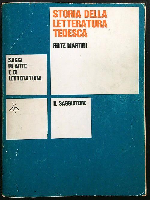 Storia della letteratura tedesca - Franz Martini - copertina