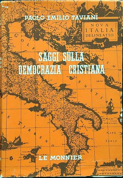 Saggi sulla democrazia cristiana - Paolo Emilio Taviani - copertina