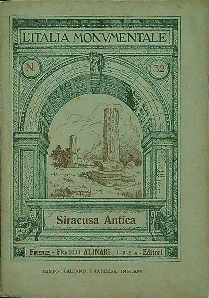 Siracusa antica - copertina