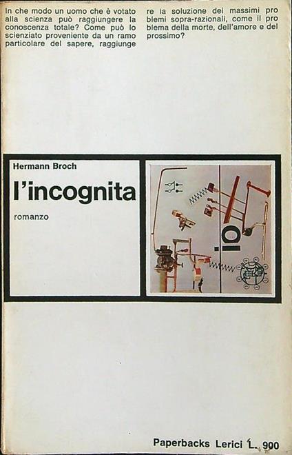 L' incognita - Hermann Broch - copertina