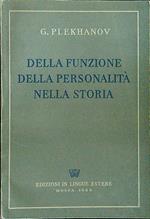 Della funzione della personalità nella storia