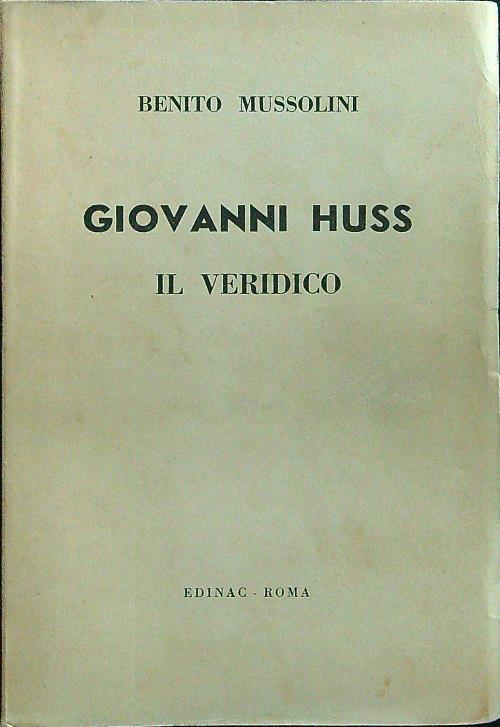 Giovanni Huss il veridico - Benito Mussolini - copertina