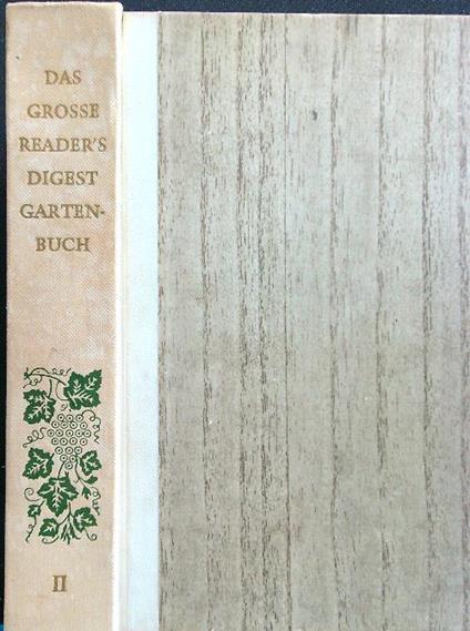 Das grosse reader's digest gartenbuch band II - copertina