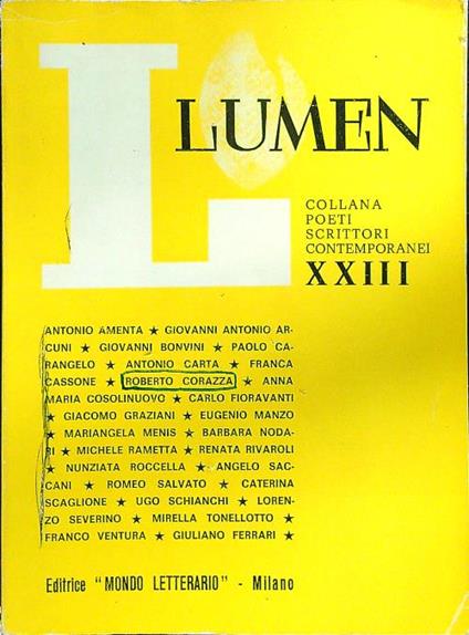 Lumen XXIII - copertina