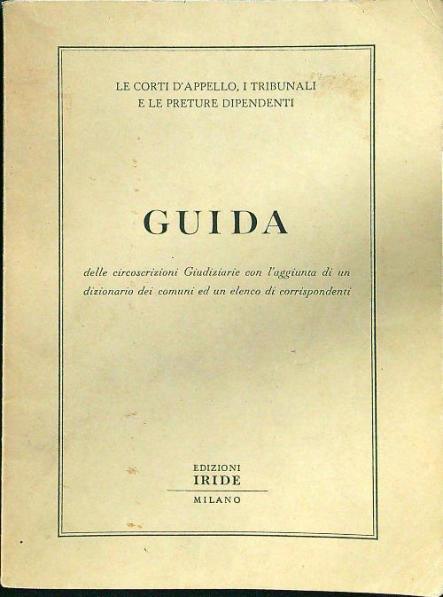 Guida delle circoscrizioni giudiziarie con l'aggiunta di un dizionario