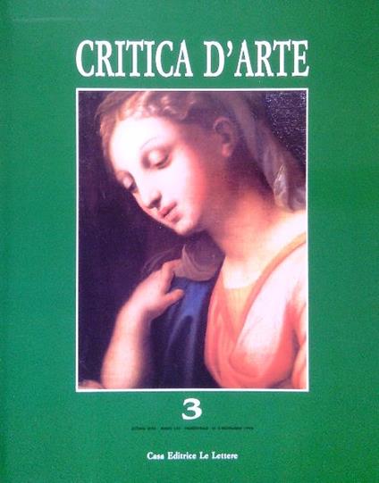 Critica d'arte N. 3/Novembre 1999 - copertina