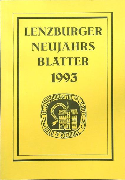 Lenzburger neujahrs blatter 1993 - copertina